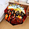1PC Famous rock band Automatic Folding Umbrella 8-Rib Travel Umbrella with Auto Portable Case, Ideal Gift for Birthdays