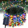 KOZUMUWAN Solar-Powered Illumination Lights, 200 Bulbs, 20m Drape Light Strip Light, Christmas, Straight LED, Stylish, for Gardens, Trees, Hotels,