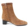 Pristine HERMES short boots Oh Mage H bangle Brown Suede leather Women 36 Used