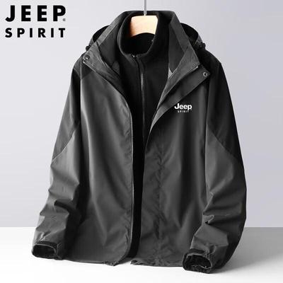 Мужская куртка 3-в-1 JEEP SPIRIT, ветрозащитная, водонепроницаемая, для активного отдыха