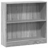 VidaXL Bookcase Sonoma Grey 80x24x76 Cm Engineered Wood, Shelf, Bookshelf, Book Support, Cabinet 857831