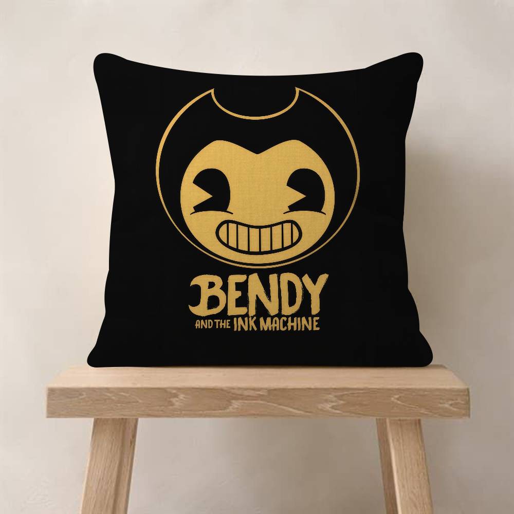 Game BBendy and the Ink MMachine Cushion Cover Inches Farmhouse Decor Home Throw Pillow Covers for Couch Decorations