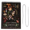 2023 Dark Forest Lunar Calendar Waterproof 12 Month Monthly Colorful Wall Calendar with 12