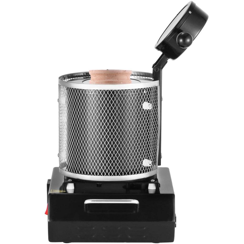 Gold Melting Furnace, 1350W, 1150 Max Temperature, Digital Electric Melting Furnace Machine, with 3 kg Ceramic Crucible, for Casting Refining Precious
