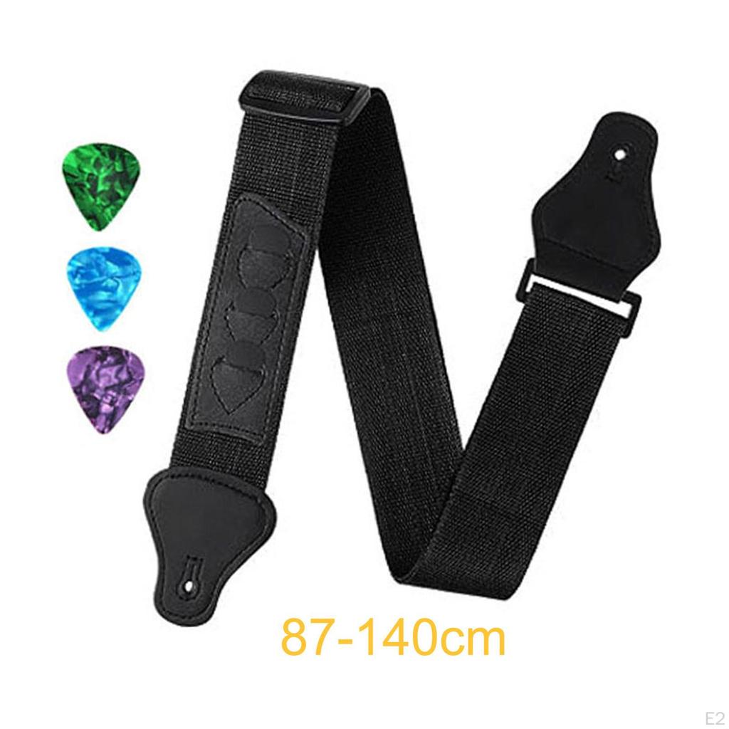 Bass Strap Instrument Accessories Adjustable Length Guitar Shoulder for Electric