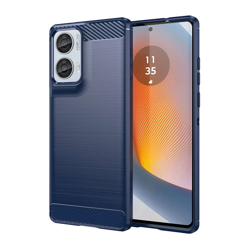For Motorola Moto G85 5G Case Motorola Moto G85 G75 G55 G35 G15 G05 Cover Carbon Fiber Shockproof Silicone Bumper For Moto G85