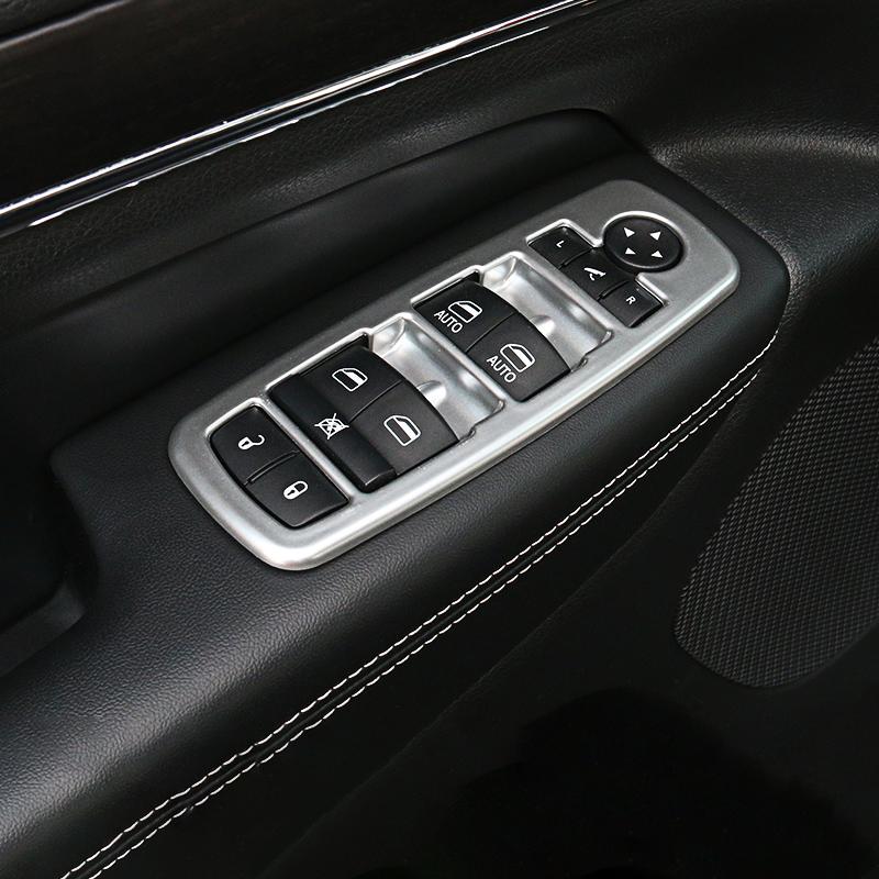 For Jeep Grand Cherokee WK2 2011 2012 2013 2014 2015 2016 2017 2018 2019 2020 Car Window Glass Lift Switch Button Cover Trims