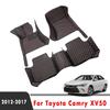 LHD For Toyota Camry XV50 2017 2016 2015 2014 2013 2012 Car Floor Mats Accessories Leather Carpets Auto Interior Styling Protect