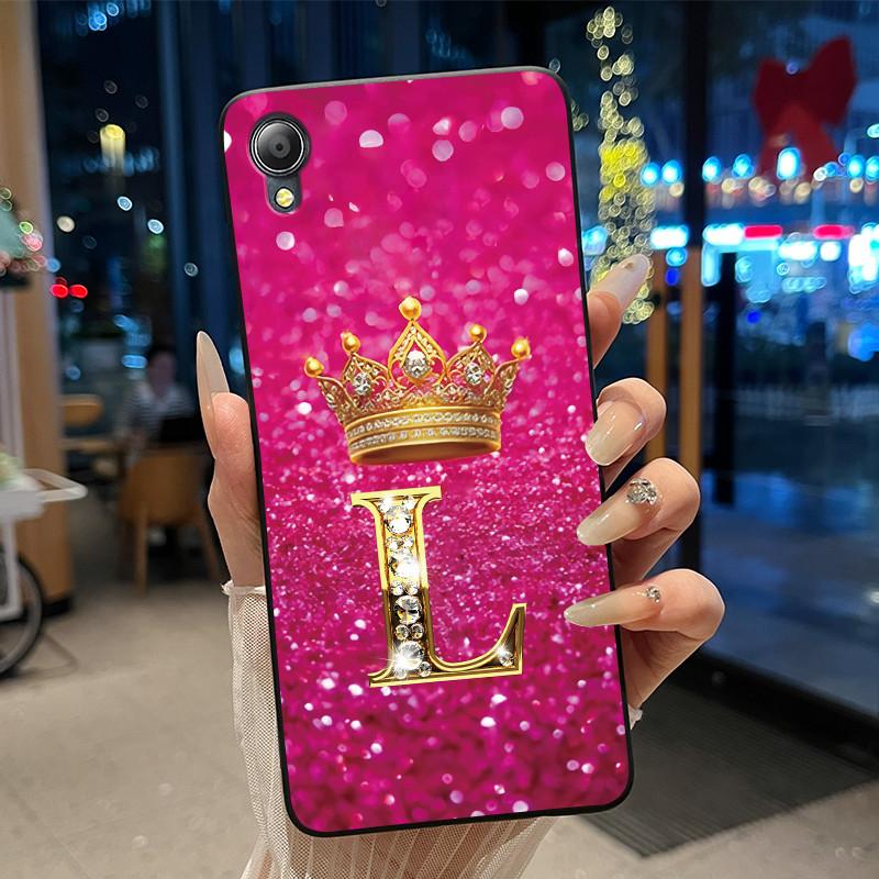 Cute New Design Crown Letter Shockproof Soft Phone Case For Asus ZenFone Live (L1) ZA550KL Bumper Silicone Black Case Cover