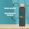 Медная бутылка зеленая (950 мл), Copper Water Bottle Green,  The Better Home