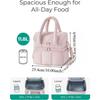 Portable Tumbler Compartment Lunch Bag Thickened Double Layer Picnic Bag Heat Preservation Large Capacity Cooler Bag Daily Use