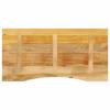 Vidaxl Blat Biurka, Z Wycięciem, 120X50X2,5 Cm, Surowe Drewno Mango