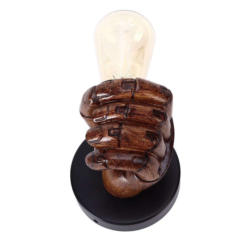 Настенный светильник в форме кулака, винтажный индустриальный стиль, настенный бра с базовым монтажным разъемом для спальни, бара, кафе, 220 В