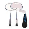 SG8048 2 Player Badminton Racquets Set Adults Teenagers Lightweight Carbon Fiber Rackets