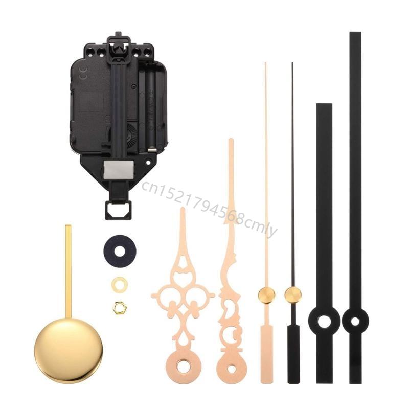 Pendulum Clock Motor Mechanism Kits Wall Hanging Clock Repair Parts with Hands 6XDE
