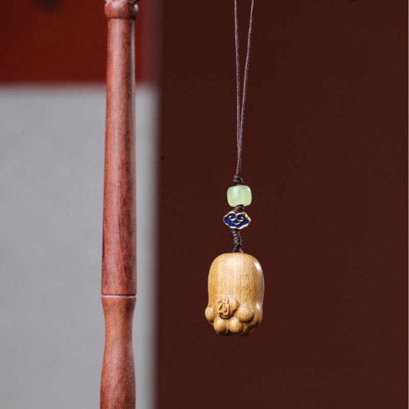 Twelve Zodiac Animal Charms Green Sandalwood Set: Rat, Ox, Tiger, Rabbit, Dragon, Snake, Horse, Sheep, Monkey, Rooster, Dog, Pig.