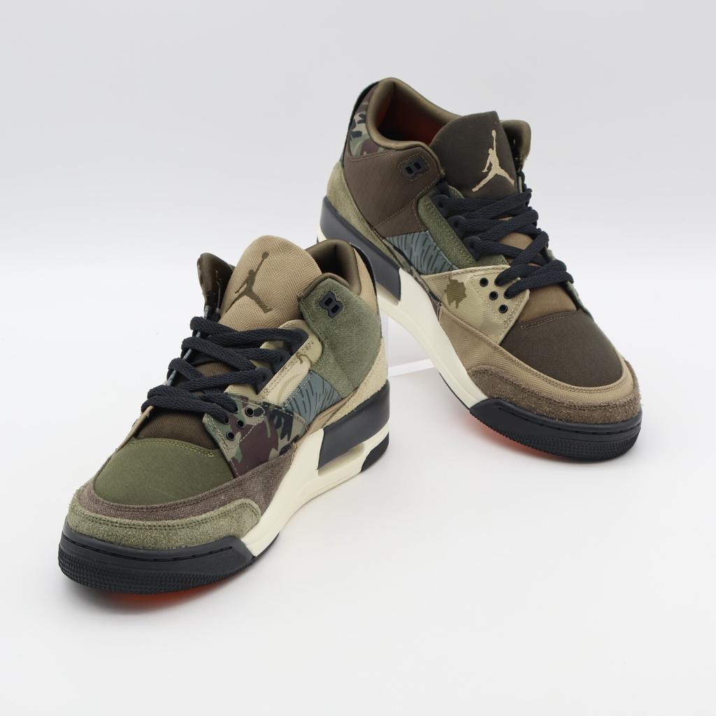 DO1830-200 Nike Air Jordan 3 Retro Пэчворк Темный Лесной Орех Камуфляж Хаки Зеленый (Мужской)