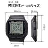 CASIO Data Bank Telememo 30 Digital Watch Black Overseas Model [Casio] DB-36-1AV Men's