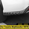 Car Accessories For Toyota Highlander XU70 Kluger 2020 2024 2024 2024 Hybrid ABS Rear Bumper Side Cover Molding Trim Stickers