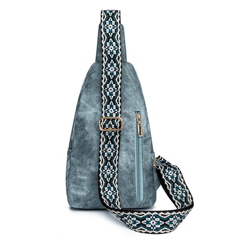 Soft Leather Chest Bag Women Crossbody Bag Single Shoulder Bag