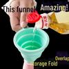 Mini Foldable Silicone Funnel for Household Oil Pouring