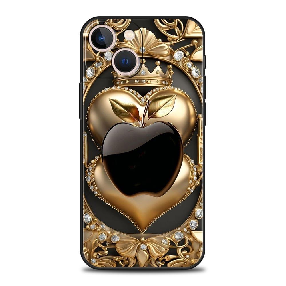 Счастливый Черный Чехол для Телефона Apple для iPhone 17 16 15 14 13 12 Pro Max 11 Pro Max 17 AIR Plus Ударопрочный Мягкий ТПУ Чехол Fundas