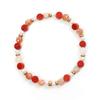 Браслет Jbans Classic с коралловым камнем кораллово-персикового цвета (Y2101-Ac065_Rd)