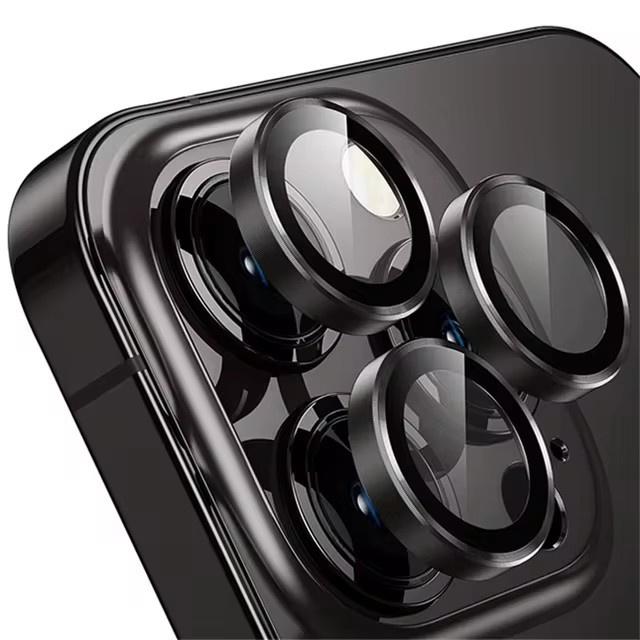 Защитное стекло для объектива камеры для iPhone 17 16 15 14 13 12 11 Pro Max 16 Plus Металлическое кольцо Стеклянная линза для iphone 17 16 Pro Max Аксессуары