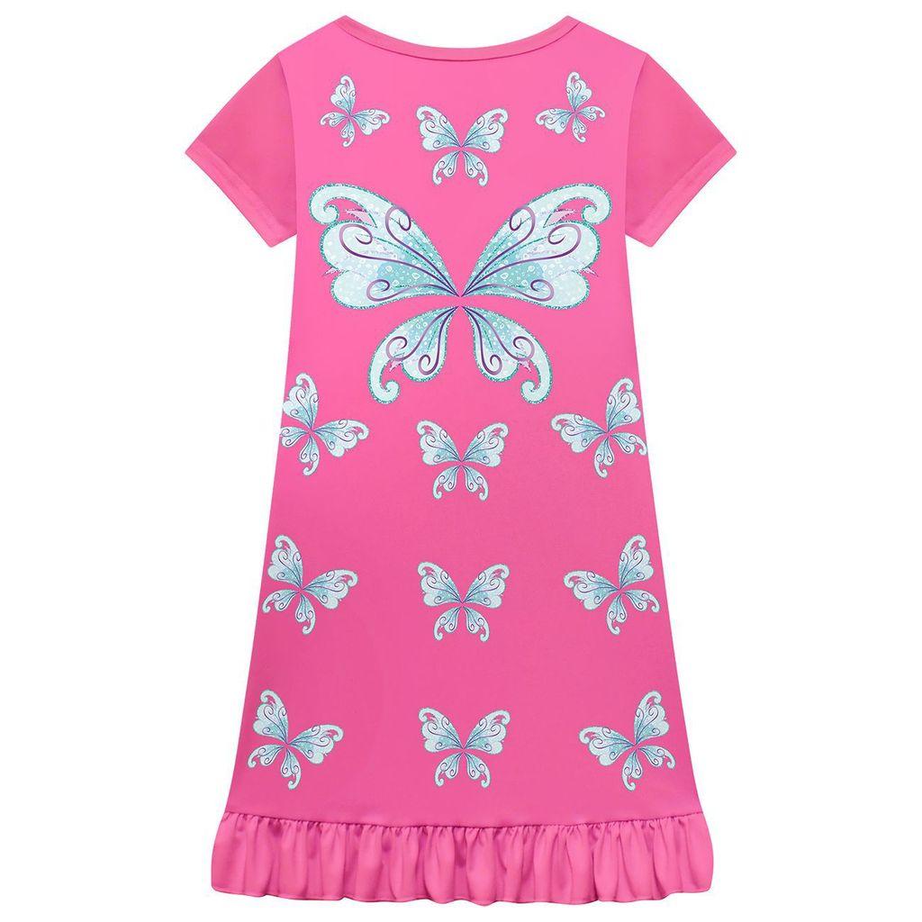 82976 Kids Girls KATSEYE Print Short Sleeves Dress