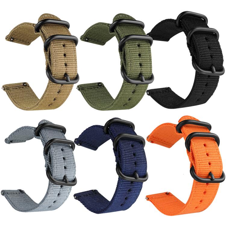 Factory Price 24mm xDfind Ring Buckle Nylon Canvas Watch Band Smart Watch Accessories