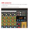 48V Wireless 6-Channel Mixer Audio Professional Portable Sound Mixing Console USB Interface Built-in Phantom Power