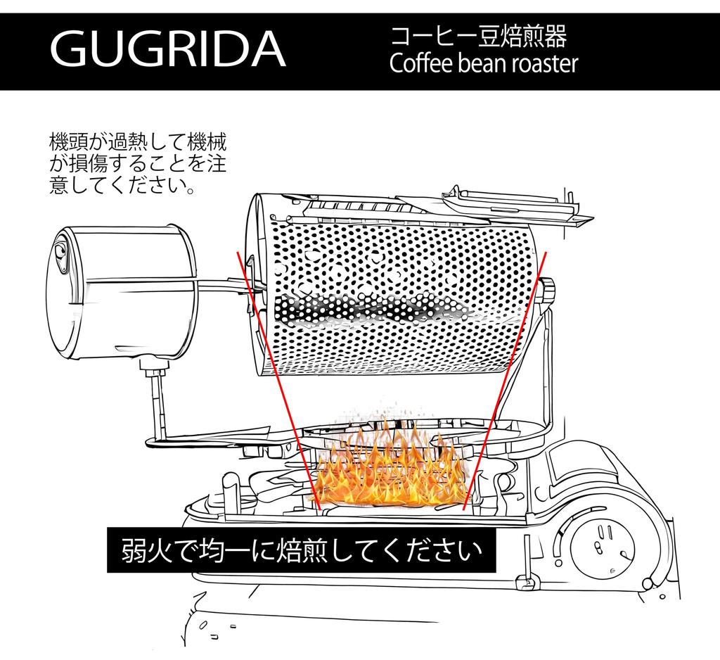Gugrida Coffee Small Direct Fire For Commercial Home Coffee Green Bean Chassis Chestnut Sunflower Coffee Sweet Roaster, Automatic, Roaster, Roaster,