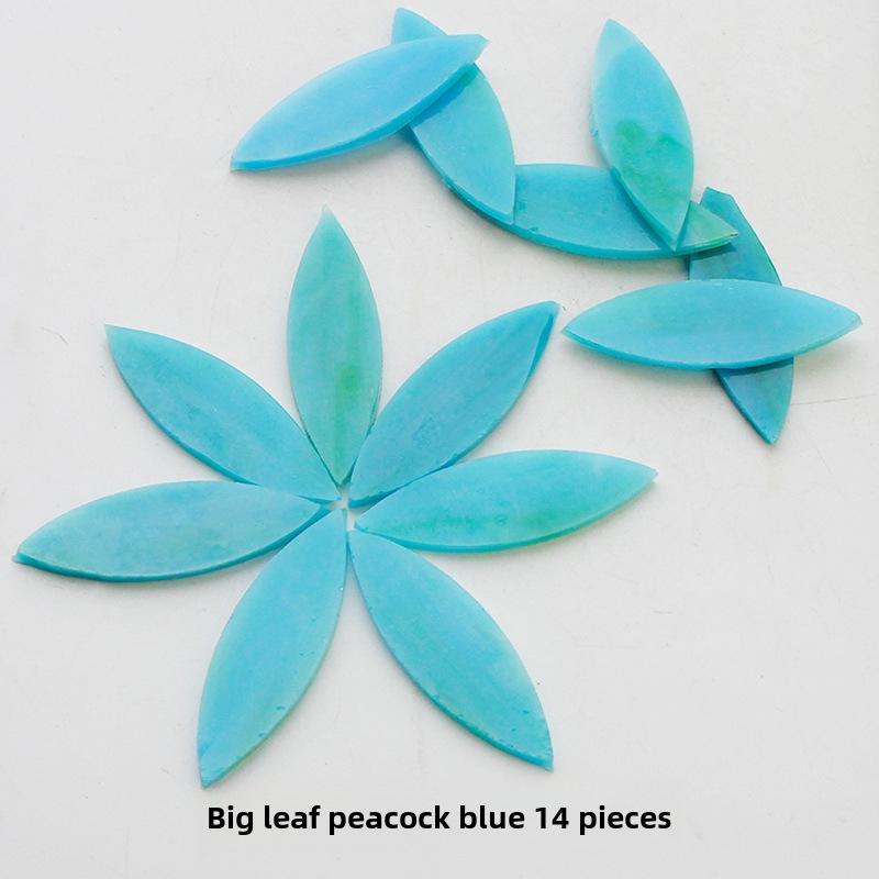 Смешанные цветные листовые слюдяные стеклянные мозаичные детали для украшения подсвечника своими руками