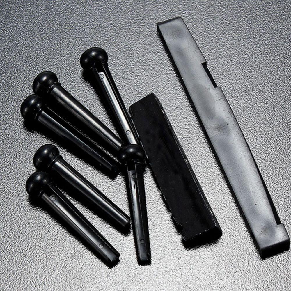 White/Black Guitar Accessories Portable Classica Guitar Saddle Nut Bridge Pins