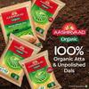 Aashirvaad Organic Arhar/Tur Dal, 500 г, 100% органический Arhar/Tur Dal, богатый белком