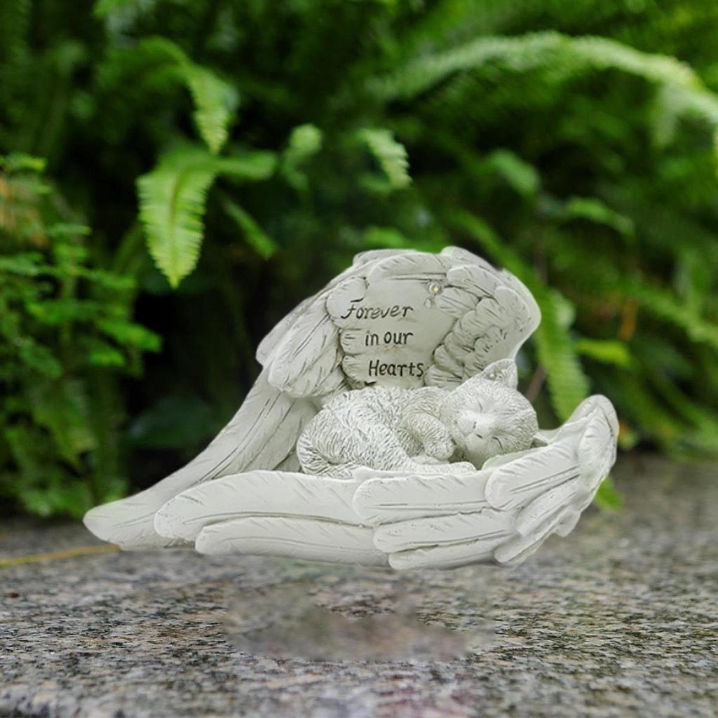 Памятник на могилу питомца Крылатый декор для могилы питомца Прочный Поминает о потере питомца