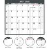 2025-2026 Dry Erase Calendar – Large Yearly Wall calendar, 38.2'' x 25.2'', 2-Side Reversible Calendar 2025-2026, Vertical/Horizontal, Jul 2025 –