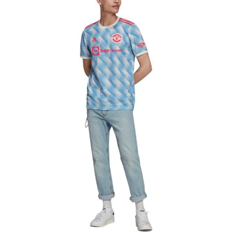 adidas Футбольная форма Манчестер Юнайтед Фан-версия Мужская Синяя GM4621