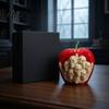 Уникальные Хоррор Фигурки на Рабочий Стол, Череп Тыква Яблоки Хэллоуин Статуэтка, 3D Печатная Жуткая Фигурка с Новыми Акцентами в Темном Стиле, Встроенные Черепа,