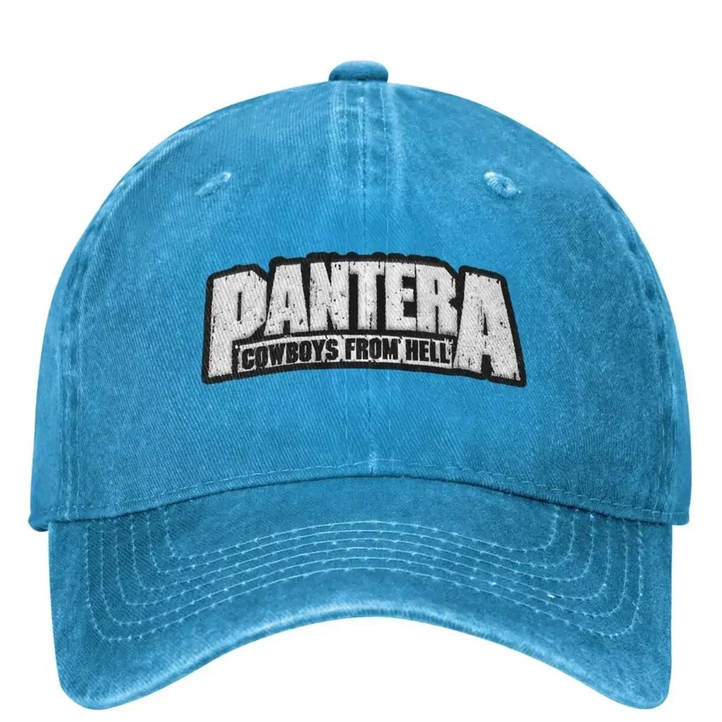 Pantera Cowboys From Hell Рок-группа Наряд Мужчины Женщины Бейсболка Потертые Выстиранные Кепки Шляпа Ретро Для улицы Летняя Кепка Snapback