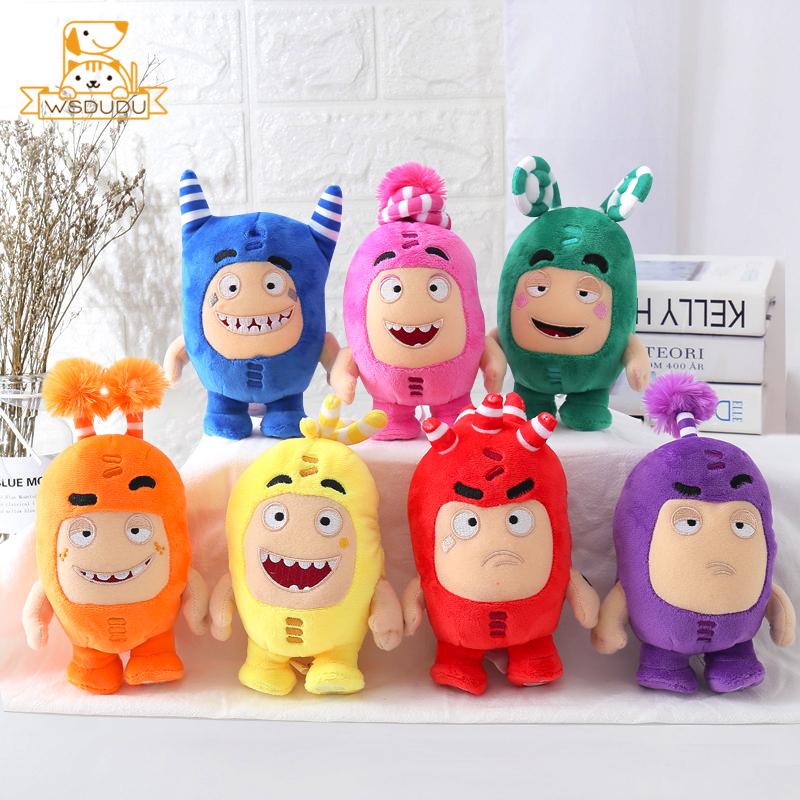 Cartoon Oddbods Plush Animal Toy Cute Stuffed Doll Fuse Bubbles Newt Pogo Slick Jeff Zee Soft Pillow Collectible Kid Adult Gifts
