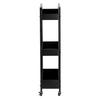 Hairdressing Trolley Cosmetic Spa For Salon Shelves Mobile Shelf On Wheels For Salon Black