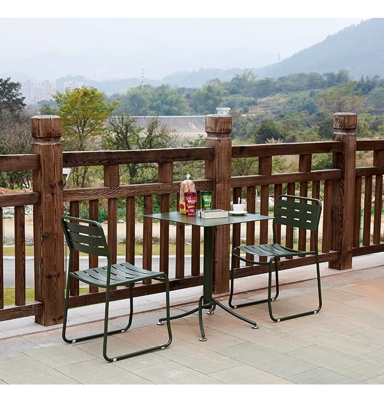 All-Aluminum Outdoor Cafe Table and Chairs Set with Sun Protection and Waterproof Features for Patios and Balconies