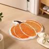 New Creative Pumpkin Flocking Non-Slip Absorbent Bathroom Door Mat