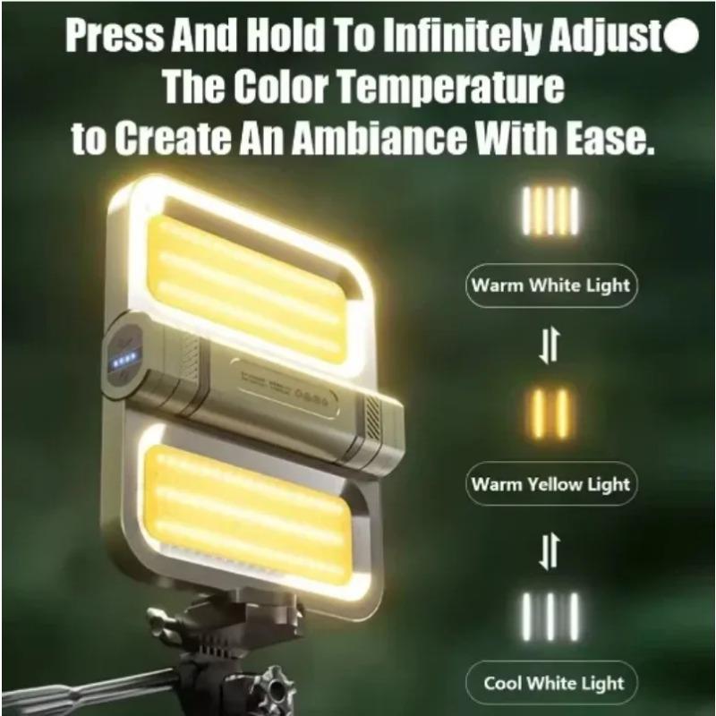 Уличный светодиодный перезаряжаемый фонарь для кемпинга, очень длинный выдвижной складной, высокой яркости, водонепроницаемый, портативный поисковый фонарь для палатки, для кемпинга