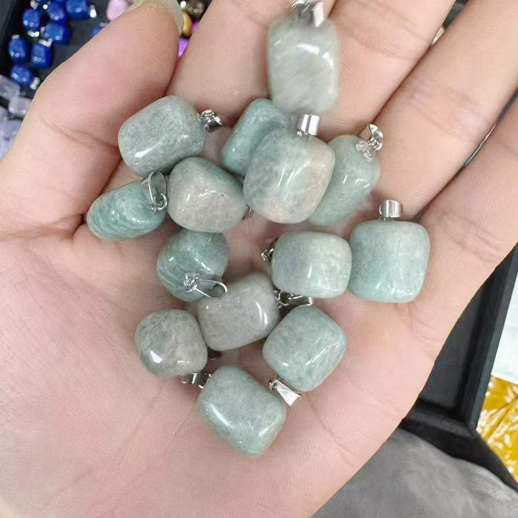 Natural Crystal Agate Irregular Pendants (15-20mm) for DIY Jewelry