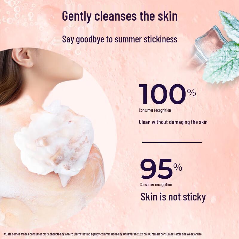 LUX White Peach Foaming Body Wash 390g