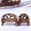 DIY Craft Фея Садовая Мебель Фигурки Садовые Стулья Набор Скамейка Миниатюрные Украшения для Парковых Сидений