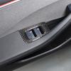 Carbon fiber Window Lift Switch Button Trim Sticker For Tesla Model 3 23-24