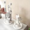 Toothbrush Holder Makeup Brush Storage Rack with Anti-Slip Base 360-Degree Rotatable Bathroom Toothbrush Storage Rack